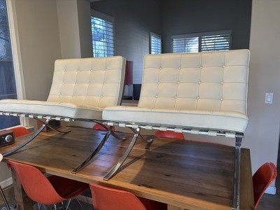 Knoll Barcelona Chairs Mies van der Rohe Design Within Reach Herman Miller Eames