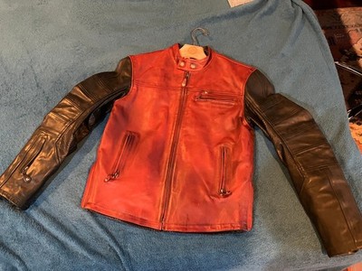 Roland Sands Design RSD Ronin Leather Jacket oxblood/black size small