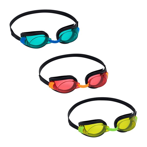 Bestway Kinder Schwimmbrille Silikonband Sortierte Farbe +3 Jahre Strand Und-image
