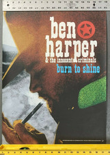 BEN HARPER Burn To Shine LP PROMO POSTER - Record Store Only Innocent Criminals