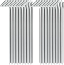 30 Pc Tent Pegs Garden Stakes Tarp Anchor Heavy Duty Steel Metal Picnic Camping