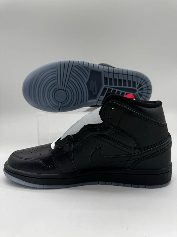 Zapatilla deportiva de baloncesto para hombre talla 7 Air Jordan 1 Mid SE negra gris lobo HV5177 010 Foto 2 de 4