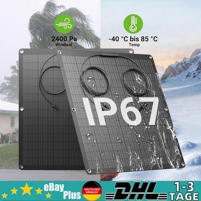 480W Flexibel Solarmodul Flex Solarpanel für Balkonkraftwerk mit 3 m Solarkabel