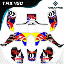 Honda Trx450R 2005-2018 Kit Graphics Custom Decals Stickers TRX 450 ATV Vinyl
