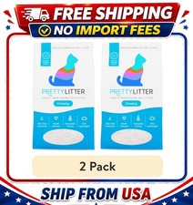  2 pack PrettyLitter Clumping Health Monitoring Cat Litter, Unscented, 10lb Bag