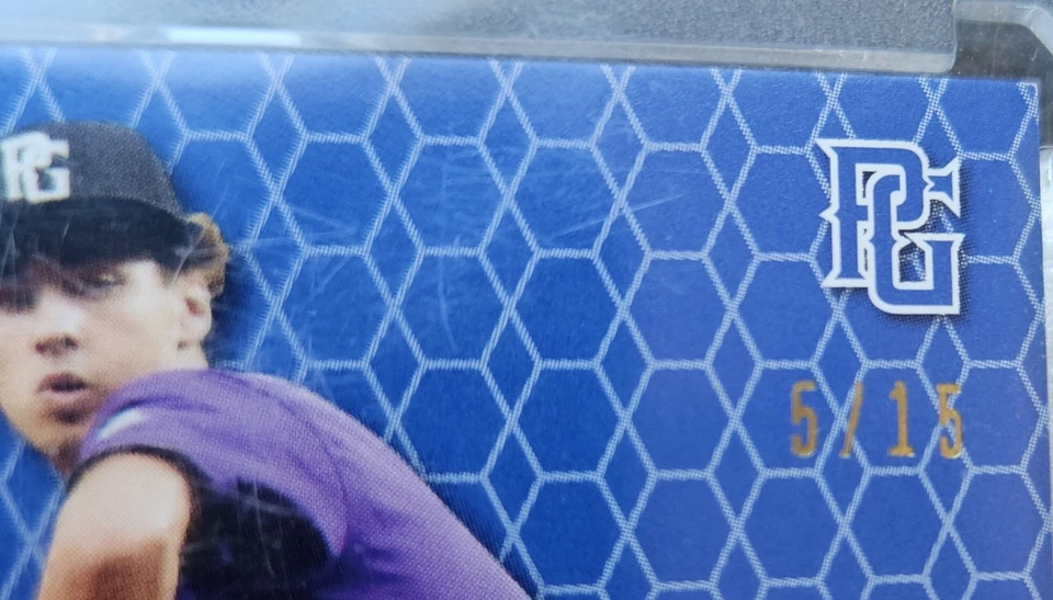 Landon Stump 2022 Leaf Perfect Game Showcase Autograph /15 - Prospects - Image 4 of 4