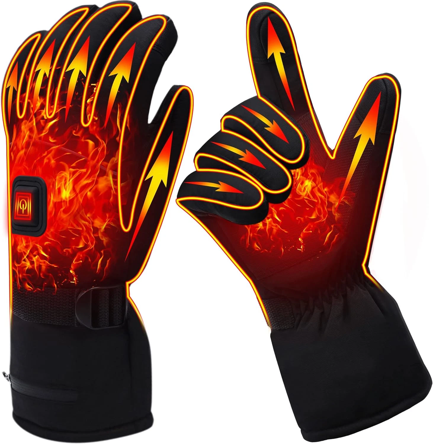 Rechargeable Heated Gloves for Men and Women, Waterproof Touchscreen Design