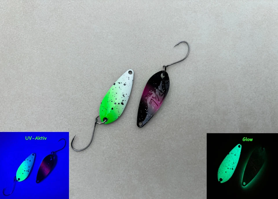 Forest Pal 1,6g 2,5g 3,8g Trout Spoon Forellenblinker 25 Farben - Bild 4 von 4