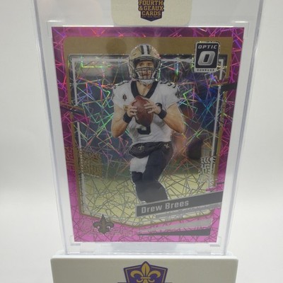 2023 DONRUSS OPTIC DREW BREES PINK VELOCITY /79 NEW ORLEANS SAINTS HOF QB
