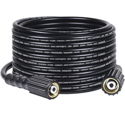 #ad YAMATIC Pressure Washer Hose 50FT x 1 4quot; 3400 PSI Kink Resistant OEM Quality $23.99