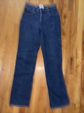 Vintage 80's CALVIN KLEIN Size 13 Blue Denim Jeans Tapered Leg High Rise USA