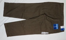 LEVIS DOCKERS PANTS 38X30 BROWN FLAT FRONT CLASSIC FIT PLUSH TWILL VTG 2007 NEW