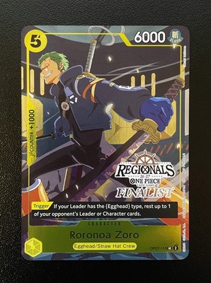 One Piece TCG Regional 2026 Finalist Roronoa Zoro OP07-113 - MINT