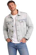Levis Men's Jeans Jacket Large Vintage Made in the USA Light Wash