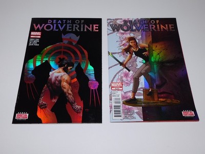 Death of Wolverine #1 & #3 2014 Marvel Comics - FOIL TRADE VARIANTS