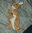 Ty Beanie Babies Pouch Kangaroo Plush Beanbag 1997 Vintage Ages 3-7