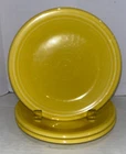 Homer Laughlin Fiesta Fiestaware Salad Plates, 7 1/4”, Set Of 3 Sunflower yellow