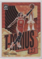 2021-22 Panini Donruss Optic T-Minus 3 2 1 Red Wave Prizm Trae Young #13 0z6a
