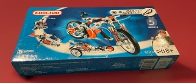 Erector #3501 Multimodels Construction Set, 5 Models In 1, 140+ Pieces - NEW -