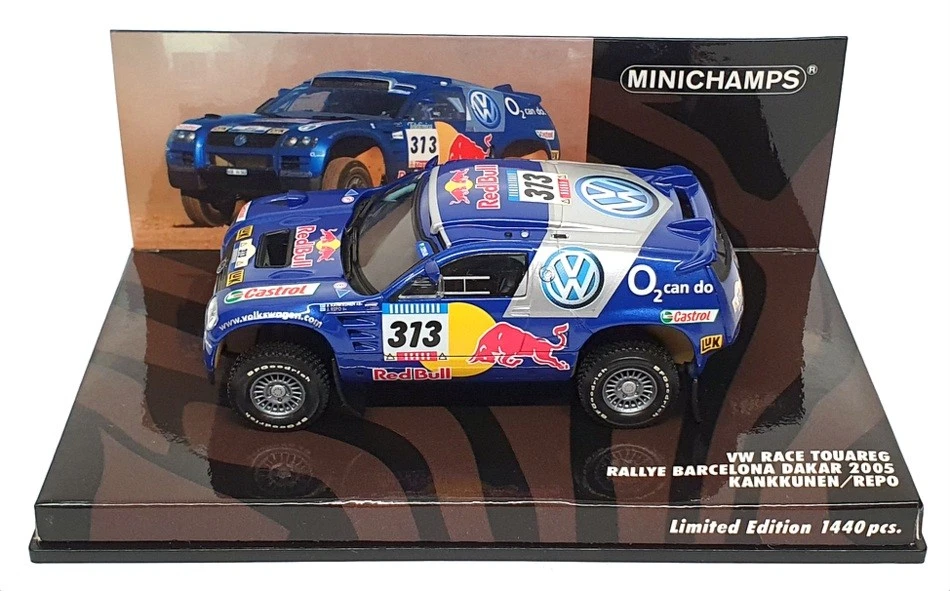 Minichamps escala 1/43 436 055313 - VW Race Touareg Rally Barcelona 2005 Foto 4 de 4