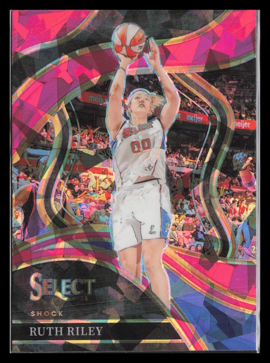 2024 Panini Select WNBA #223 Ruth Riley Prizms Pink Ice