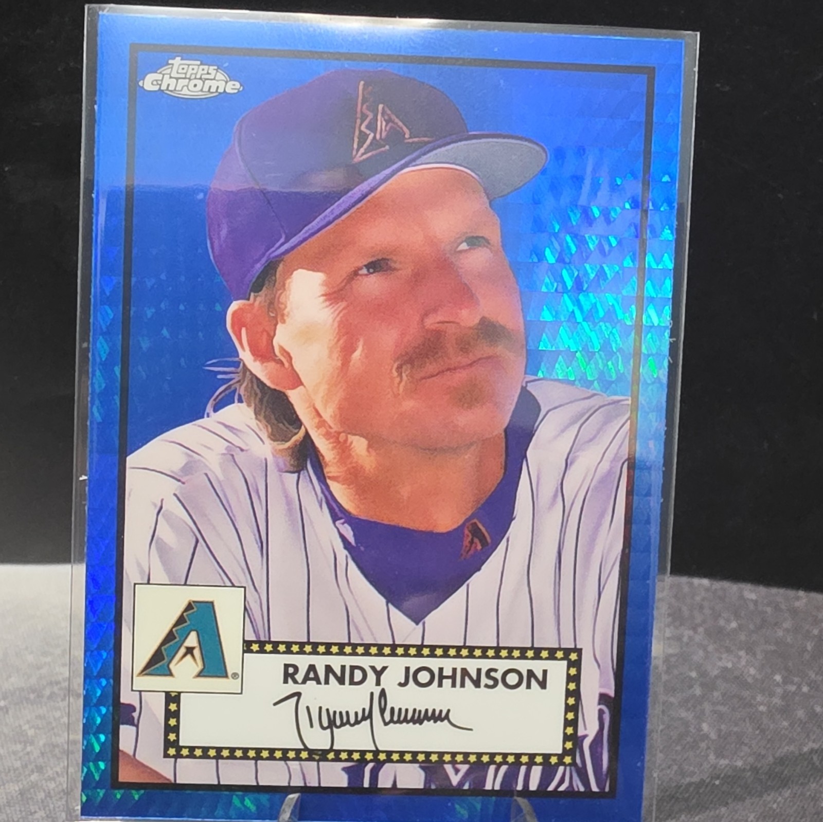 Topps Randy Johnson Arizona Diamondbacks 2021 Chrome Platinum Blue Prism #494