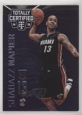 2014 Totally Certified Platinum Purple 20/49 Shabazz Napier #161 Rookie RC 02v3