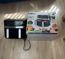 Tower Vortx 9L Dual Basket Air Fryer - Black (Model T17088) 2600W
