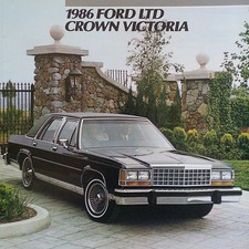 1986 Ford Ltd Crown Victoria Sales Brochure Catalog Us 86 Country Squire