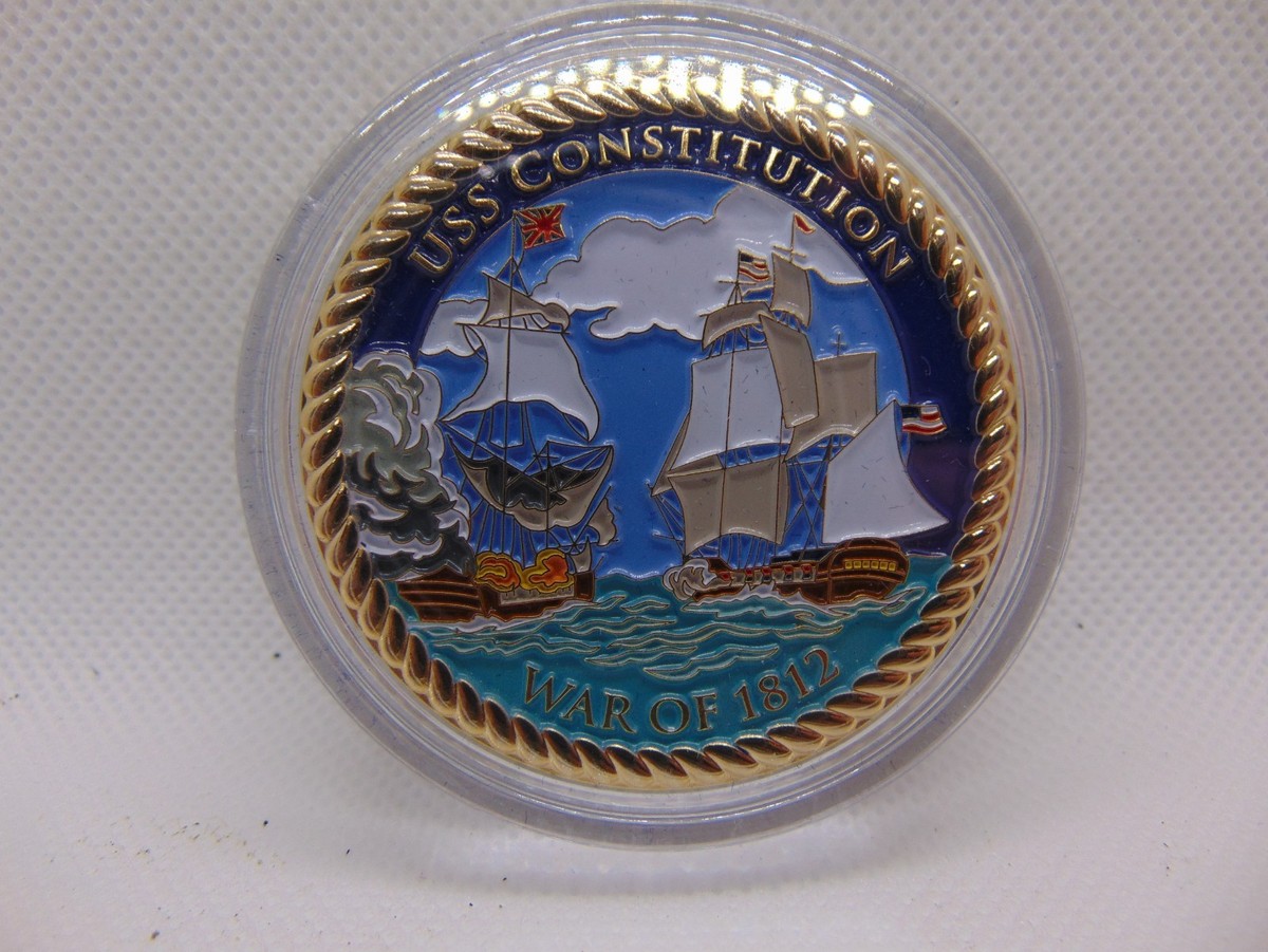 Bradford Exchange Challenge Coin Military USN US Navy USS