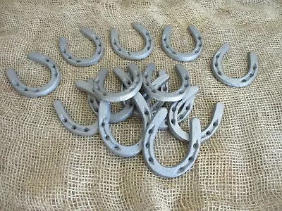 MIDWEST CRAFT HOUSE 20 CAST IRON SMALL HORSESHOE 3 1/2" x 2 3/4" Horse Nick Nack LOT OF 20 Decor