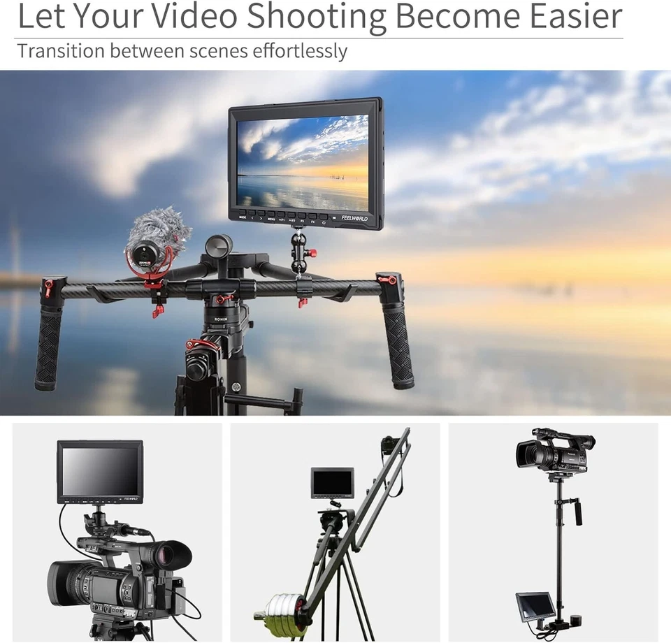 Ultra-Slim 7-Inch Camera Monitor - 1280x800 IPS HD with Advanced Focus Assist - Image 4 of 4