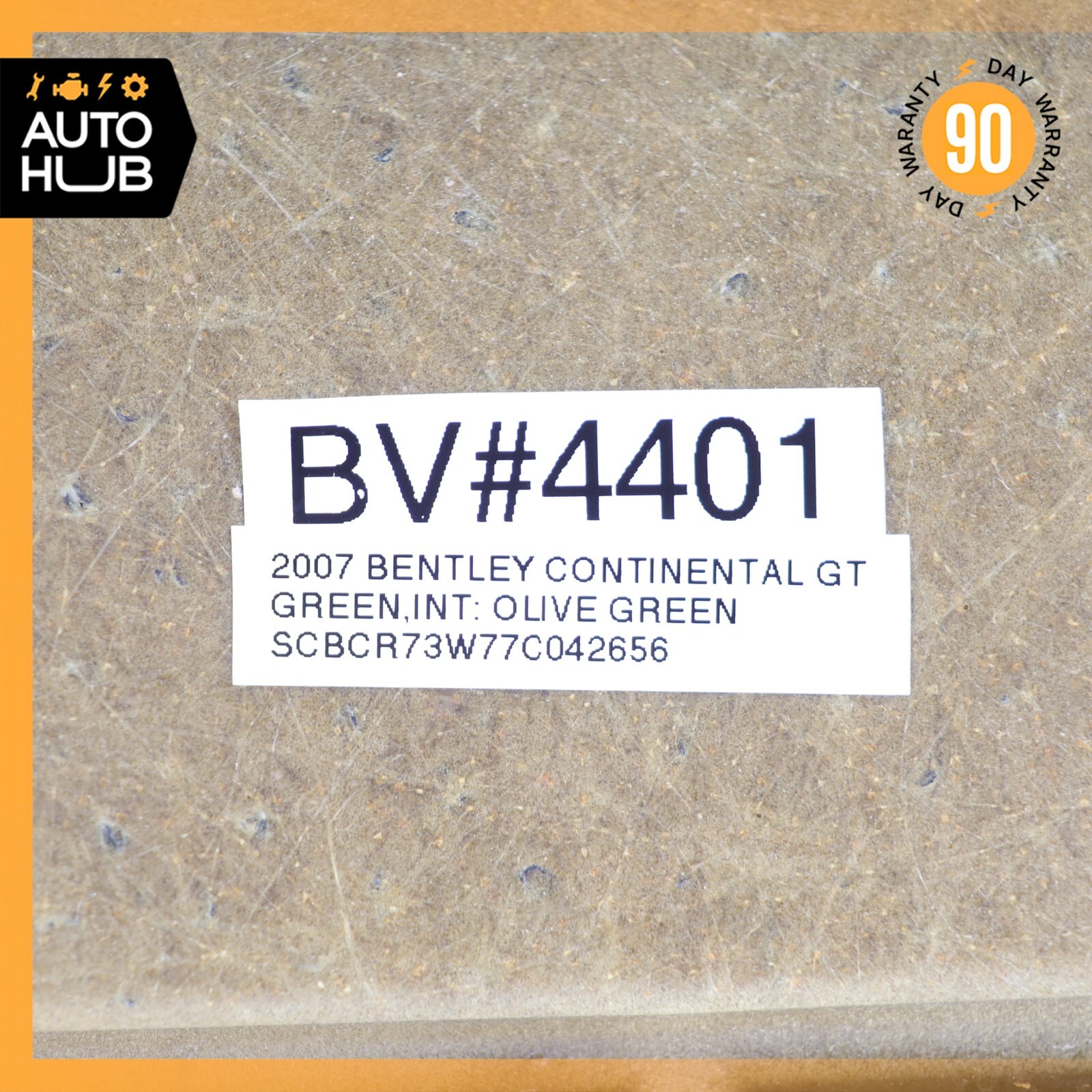 03-10 Bentley Continental GT Coupe Rear Under Window Panel Cover Green OEM