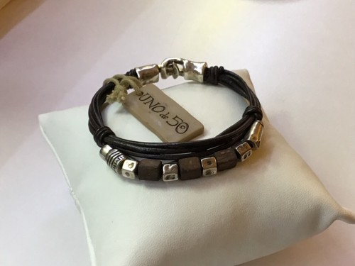 Nwt Uno de 50 Let archer/Wood/Silver-plated Bracelet “Wooden” $110