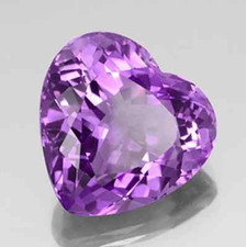 Natural Brazilian Amethyst Purple Heart Faceted Loose Stones 4x4mm - 10x10mm