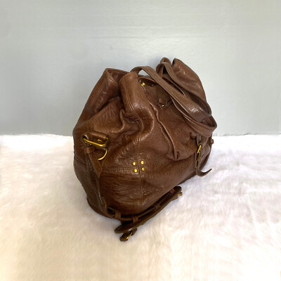 JEROME DREYFUSS Billy Large Brown Two Way Leather Bag | eBay