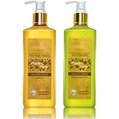Ingwer Shampoo und Haarmaske beseitigt Ursachen von Schuppen TianDe
