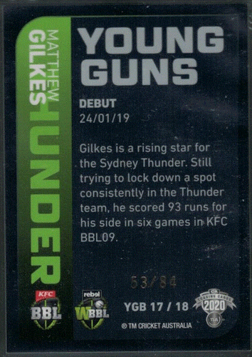2020/21 CA Traders Cricket Young Guns (Black) individual Card Sale only Nr-Mint - Picture 24 of 28