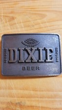 Vintage Dixie Beer Brass/Bronze Belt Buckle