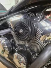 Honda VT1300 Fury Custom Intake Complete Air Cleaner Adapter with Black Filter