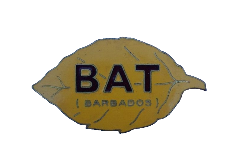 VTG BRITISH AMERICAN TOBACCO (BAT) BARBADOS ADVERTISING BADGE