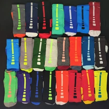 New Original Nike Elite Socks Dri-Fit Basketball Crew Size Large *50 Colors*