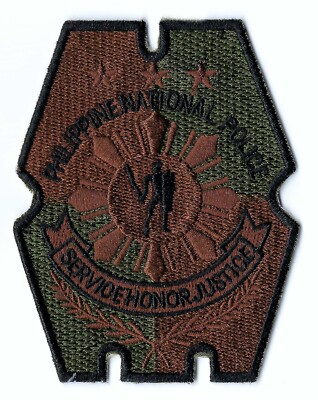 Philippine National Police PNP Officer Brown Green Sleeve Patch | eBay