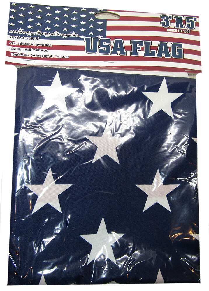 3x5 USA 50 Star America American 3'x5' Rough Tex 100D Oxford