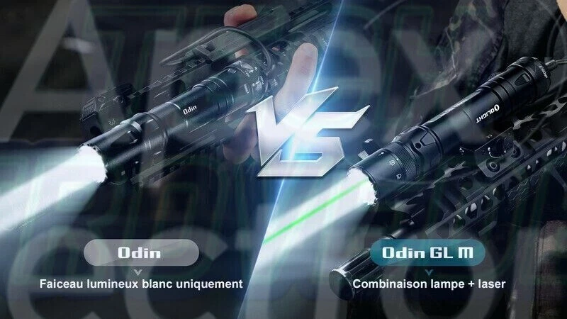 Lámpara Olight Odin GL M - 1500 Lúmenes - Fijación M-LOK e Interruptor - Laser Vert - Imagen 4 de 4