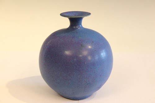 Henry Gernhardt Studio Poterie Vintage Vase Bio MCM Feelie Weed Pot Signé - Photo 3/14
