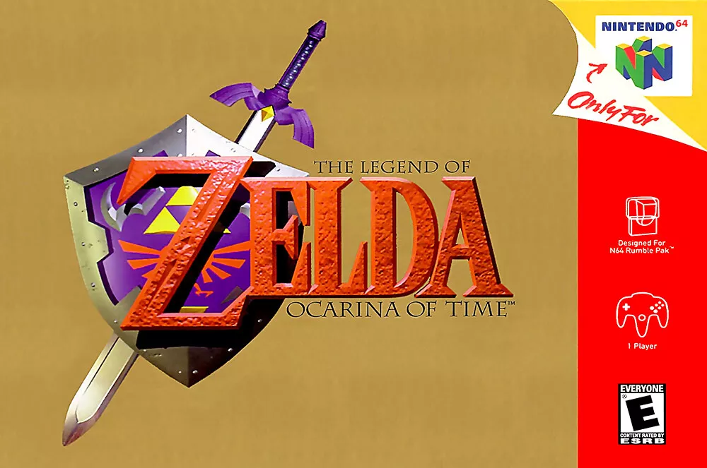 Legend of Zelda Ocarina Of Time N64 BOX ART Premium POSTER MADE IN USA -  N64024