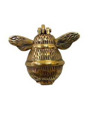 Goldener massiver Messing poliert Hummel Haustürklopfer Geschenk X-mas
