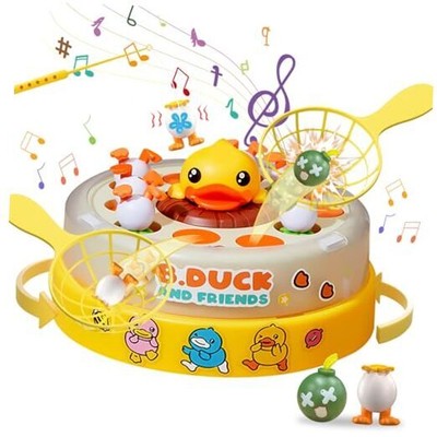 B.Duck Bounce and Catch Game Toys for Kids, Family and Friends Rotate Pop Up 
