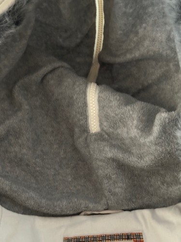Thomas Burberry Sport Off White Hooded Coat Size M 100% Cotton Quilted - Picture 9 of 12